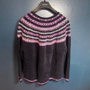 Talbots sparkle navy and purple and White Accents